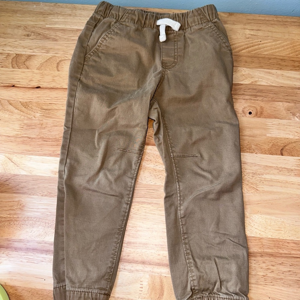 Cat & Jack Tan Elastic Waist Pants